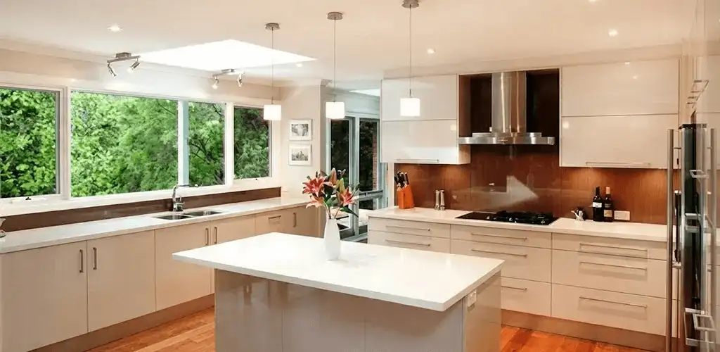 Kitchen cabinet refacing and remodel results in a modern kitchen in Naperville, IL