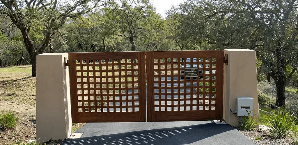 Driveway gate installation for a residential property in Naperville, IL