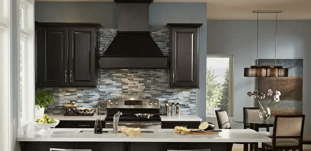 Kitchen cabinet painting and refinishing in a modern kitchen in Naperville, IL
